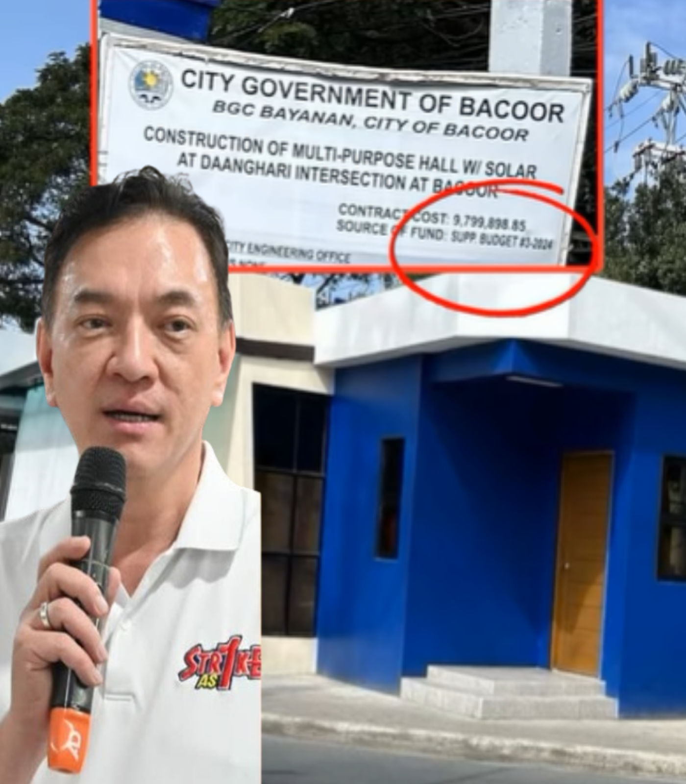 Bacoor Mayor Strike Revilla defends ₱9.8 millionn multi-purpose hall amid social media criticism